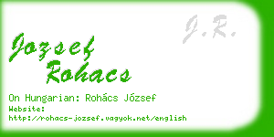 jozsef rohacs business card